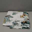 Christmas Throw Flannel Blanket Winter Elk Cozy Fuzzy Warm Throw Blanket with Holiday Themed Print Christmas Gift for Winter Couch Sofa Bed Home Decor 62x48 Inch