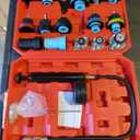 18PCS Radiator Pressure Tester Kit | Coolant Pressure Tester Kit,Radiator Pressure Pump Cooling System Car Leak Tester Detector Tool Water Tank Adapter Auto Coolant Vacuum Purge Head Gasket