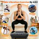 AXV Vibration Plate Platform Exercise Machine Fitness Vibrating Shaking Full Body Shaker Workout Vibrate Stand Shake Board Sport Gym for Weight Loss Lymphatic Drainage for Women Men
