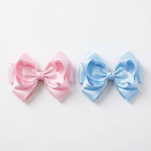 4 Hair Bows for Women Pink Light Blue Bows Accessories for Women Girls Teens (Pink, Blue)