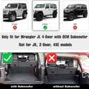 Cargo Mat fit for 2018-2026 Jeep Wrangler JL 4X4 with OEM Subwoofer, All-Weather Guard Trunk Mat Cargo Liners Heavy Duty Waterproof Odorless Durable Wrangler JL 4 Door - NOT FIT 4XE OR JK