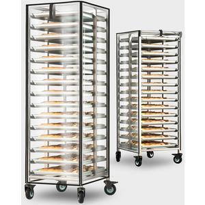 Bread Pan Rack Cover,28" Lx23 Wx64 H (Transparent, 28 “ x 23 ” x 64 ")