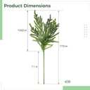 12 Pcs Artificial Norfolk Pine Christmas Branches, 17.8 Inch Ultra Realistic Faux Evergreen Picks for Christmas Garland Wreath Making, Home Decor & DIY Crafts