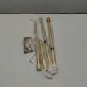 Gold Curtain Rod for Windows 28 to 48 Inch, 5/8 Inch Splice Adjustable Curtain Rod Gold with 2 Brackets, Easy Installation and Simple End Caps, For Living Room, Bedroom, Outdoor