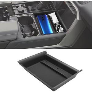 TTCR-II Compatible with 2022-2025 2026 Toyota Tundra Console Organizer Tray, for 2022 2023 2024 2025 2026 Tundra Limited/SR/TRD Center Console Secondary Organizer Tray