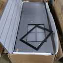 YITAHOME 8x12 FT Outdoor Storage Shed with Floor, Waterproof Plastic Garden Shed with Lockable Doors, 2 Windows & 2 Vents, 656 cu. ft. Resin Shed for Tools, Bikes, Patio or Backyard, Gray