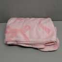 JKMBN Coquette Pink Bow Throw Blanket,Personalized Initial M Soft Fluffy Cozy Flannel Blanket,Monogrammed Gifts for Daughter Women Teen Girls,Customized Blanket for Bedding Bedroom Office,50x60 Inches