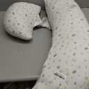 Pregnancy Pillow for Sleeping, Maternity Pillow Support for HIPS, Backs, Legs, Maternity Pillow with Detachable and Adjustable Pillow Cover (White)