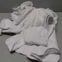 DEAYOU 6 Pack Facial Towels for Estheticians, U-Shaped Spa Towels for Facial, Soft Microfiber Massage Face Towels for Spa Steam, Barbers, Beauty Salons, Skin Care, SPA Centers, Split Design, White