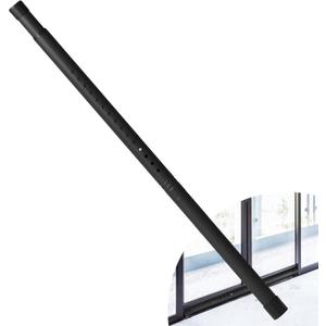 1.25 inch Diameter Sliding Door Security Bar, 17.1-40 Inch Adjustable Sliding Glass Patio Door Security Bar, Black Sliding Door Lock Bar with Rubber Tips, Window Security Bar for Home