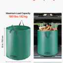 VEVOR 3-Pack 72 Gallon Reusable Yard Waste Bag, Large Lawn Garden Bags, Heavy Duty Collapsible Garden Leaf Trash Container, Stand-Up Grass Clipping Bin, with Reinforcement Ring and Handles, 26.4x30 in