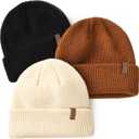 FURTALK Toddler Beanie Baby Boys Girls Beanies Kids Winter Hats Children Knit Warm Caps (6-36 Months, Caramel Mixed)