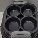 Hamilton Beach 6-in-1 Electric Egg Cooker for Hard Boiled Eggs, Sous Vide Style Egg Bite Maker and Poacher, 5.25 Non-Stick Skillet for Omelets, Scrambling & Frying, Grey (25510)