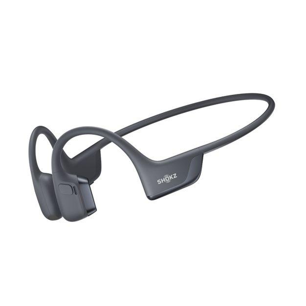 SHOKZ New OpenRun Pro 2- Bone Conduction Headphones, Open-Ear Bluetooth Wireless Sport Earphones for Running, Workouts - Sweat Resistant, Secure Comfortable Fit -Deep Bass, Smart Mic, Reflective Strip