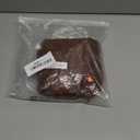 INFITTY Women's Lace Bell Sleeve Crop Tops V-Neck Long Sleeve Shirts Double Lined Slim Fit Blouses Outfits (Medium, Coffee)