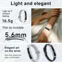 Efolen Smart Bracelet for Women,Ultralight Fitness Tracker Smart Wristband with Heart Rate/Blood Oxygen/Sleep Monitor/Pedometer,Slim Smartwatch for Android iPhone,Activity Tracker,2 Band,Silver