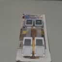 2-Pack Child Proof Fridge Lock with Adhesive - Adjustable Baby Proofing Straps - Refrigerator Lock for Kids - Freezer Latch to Keep Door Closed - for Toddlers, Cats, & Dogs - Universal Compatibility