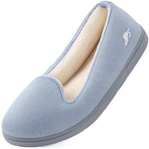 Wishcotton Women's Lightweight Memory Foam Closed - Back Slippers, Comfy Non - Slip House Shoes for Indoor & Outdoor, Size: 8