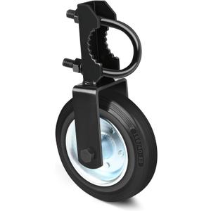 Mofeez Gate Wheel for Metal Swing Gate with 1-5/8" Thru 2" Gate Frames, Gate Support Wheel for Chain Link Fence, Prevent Gate from Dragging, Black