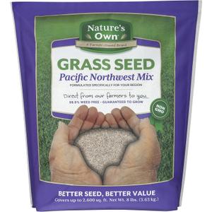 Mountain View Seeds Natures Own Pacific Northwest Mix Grass Seed, 8-pounds