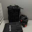 Collapsible Wagon Carts Foldable 570LBS Beach Wagon with Big All-Terrain Wheels Weight Capacity Heavy Duty Utility Carts with Cup Holders for Garden, Camping, Grocery, Sports Black (Black)