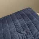 MeMoreCool Square Floor Pillow for Adults and Kids, Large Meditation Cushion with Thick Foam and Washable Tufted Cover, 24-Inch Navy Seat for Yoga and Sitting