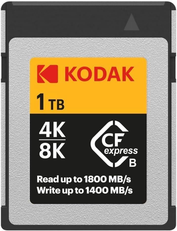 Kodak CFexpress EKMCFX1TK 1TB Read 1400MB/s Write Memory Card Type B 1800MB/s