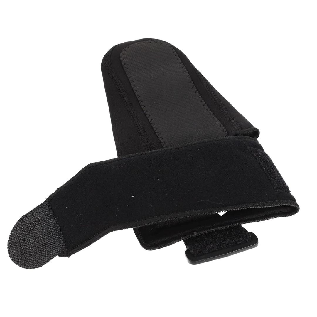 Foot Splint for Foot Support Comfortable Wrap and Drop Nighttime Orthosis for Plantar Rehabilitation Lightweight Design for Daytime Use (25x13x0.5cm, Black)