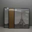 upsimples 18x24 Picture Frame Black 3 Pack, Scratch-Proof Poster Frames 18 x 24 for Photo Gallery - Slide-In Strips, Horizontal or Vertical Wall Mounting