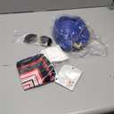 baotongle 6pcs Halloween Women Flight Attendant Costume Accessories Stewardess Outfits Hat Scarf Sunglasses Gloves (Blue)