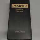 TrendPlain 16oz/470ml Glass Olive Oil Sprayer for Cooking  2 in 1 Olive Oil Dispenser Bottle for Kitchen Gadgets and Air Fryer Accessories, Salad, BBQ - White