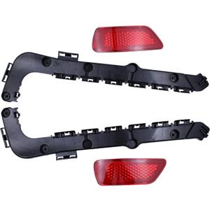 Rear Driver and Passenger Side Bumper Bracket and Reflector for Jeep Grand Cherokee 2011-2021, Grand Cherokee WK 2022