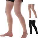 Doc Miller Thigh High Calf Sleeves Compression Hose 15-20 mmHg Opaque Stockings