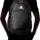 Adidas Striker Team Sports Backpack for soccer and more, workout bag for men and women, One Size, 16'' laptop storage