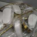 24in Gold Crystal Chandelier Modern Pendant Lighting 6-Light Round Crystal Chandeliers for Kitchen Island Cloud Glass Multi-Tier Light Fixture for Dining Room, Living Room, Kitchen