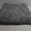 Toneed Fluffy Area Rug for Bedroom Living Room, 6 x 10 Feet Gray Shaggy Rug Super Soft Modern Indoor Rug Fuzzy Plush Carpet for Dorm Nursery Kids Room Home Decorative