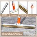 Carpet Rake for Pet Hair Removal -Reusable Pet Hair Remover, 57.5 Adjustable Long Handle Cat Dog Carpet Rake Scraper with Patented Design,Tool for Deep Cleaning Carpets, Rugs, Mats Stairs