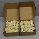 Raycare 100Pack Flameless Candles, Battery Operated LED Tea Lights, Long Lasting Fake Candles, Electric Candles for Wedding, Holiday Party, Centerpieces, Home Decor, Halloween, Christmas (Ivory)