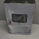 Bathroom  Can with Lid 4 Gallon Can with Swing Lid Small Garbage Can Black Bathroom Can with 300 Counts Bags for Kitchen Bedroom Office Dorm