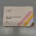 GAOY Rose Garden Jelly Gel Nail Polish of 6 Transparent Nude Red Pink Brown Colors Sheer Gel Polish Kit for Salon Manicure and Nail Art DIY at Home