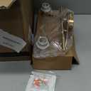 Bathroom Light Fixtures, 2-Light Gold Vanity Light Fixtures with White Tulip Glass Shades, Bathroom Lighting Fixtures Over Mirror for Bedroom, Living Room & Hallway (Bulbs Not Included)