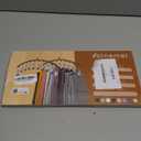 Legging Organizer for Closet, Metal Yoga Pants Hangers 2 Pack w/10 Clips Holds 20 Leggings, Space Saving Hanging Closet Organizer w/Rubber Coated Closet Organizers and Storage, Black