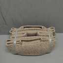 Large Storage Baskets for Shelves, Closet Organizers Bins for Clothes Blanket Towels, Baby Nursery, Toy Baskets Box, Woven Rope Baskets, 17 x 13 x 7.5 inches, 2 Packs Mixed Brown (Natural)