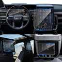 (5-pack) Coleya 2025 2026 Yukon Screen Protector for GMC Yukon (16.8In Navi+11In Dash+8In Rear+12.6In+12.6In) (AT4 Ultimate/Denali Ultimate), 9H Tempered Glass 2025 Yukon XL Accessories HD Transparent