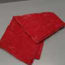 decorUhome Spring Couch Throw Pillow Covers 20x20 Set of 2, Decorative Soft Velvet Neutral Chenille Pillow Covers with Elegant Design for Sofa Bed Living Room Home Decor, Red