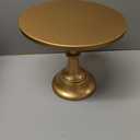 HBlife 3-PCS Gold Cake Stand Set (8"/10"/12" Plate) for 6-10 Inch Cakes, Perfect Dessert&Cake Display Stand, Cupcake&Cake Stands for Party, Wedding, Birthday, Baby Shower, Anniversary (Metal)