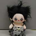 CALEMBOU Plush Doll, 20cm Cotton Doll with Skeleton, Cute Anime Plushies Soft Stuffed Dress Up Doll, Kawaii Plush Toys Rag Dolls with Clothes Gift for Girls(Doll&Clothes-XiaoWanzhi-A)