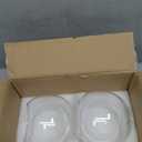 2 Pack Clear Glass Shades Globes, Glass Lamp Shade Covers Replacements, 1.65 In Fitter 5.1 In Height 5.9 In Diameter Transparent Lampshades for Light Fixtures Chandelier Wall Sconces Pendant Lights