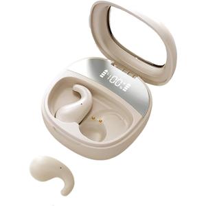 Sleep Earbuds for Side Sleepers - Noise Cancelling Headphones with Sleep Mode, Non-in Ear Design for Pain-Free All Night Comfort (Beige)