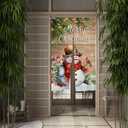 Noren Christmas Japanese Doorway Curtain Merry Christmas Balls Snowman Wooden Xmas Tree Bird Winter Noren Japanese Door Curtain Bedroom Partition Kithchen Divider Bathroom Door Decor 33.5"x 59" (Ft28)
